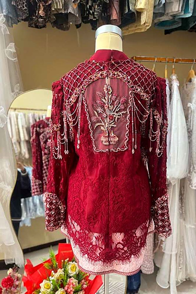 Kebaya Marie Maroon