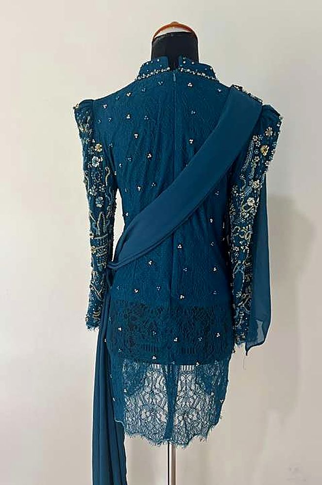 Kebaya Elsa Emerald Blue
